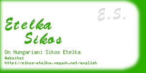 etelka sikos business card